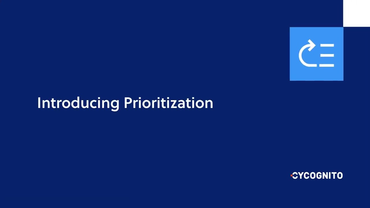 Introducing CyCognito Prioritization video thumbnail