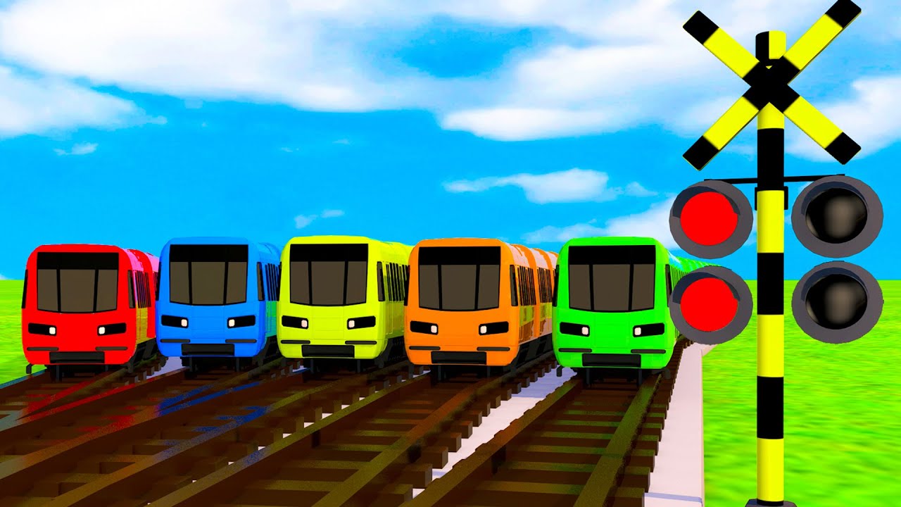 【踏切アニメ】京急電車はでこぼこの道を走っています【カンカン】Railroad Crossing Animation🚦Fumikiri Star