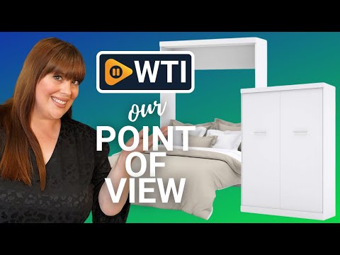 Bestar Nebula 65W Queen Size Murphy Bed in White - WTI product video review