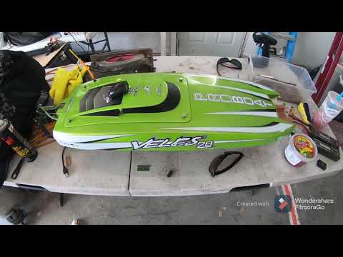 1st boat run of 2021 Proboat Veles 29