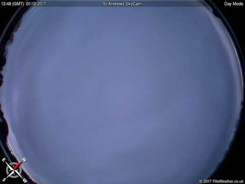 1 December 2017 - St Andrews All Sky WeatherCam Timelapse