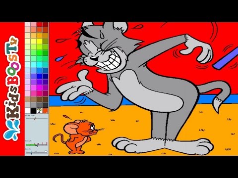 Tom and Jerry Coloring Pages Computer Coloring Fun Videos For Toddlers