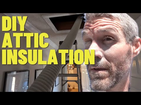 Insulating My Attic With A Cellulose Blower