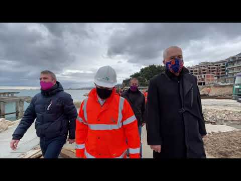 Rama inspekton investimet në Lungomare+, Leli: Plazhi është kthyer si në Karaibe