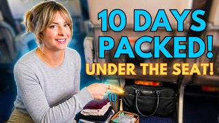 How to pack 10 full days into a bag that fits under the seat