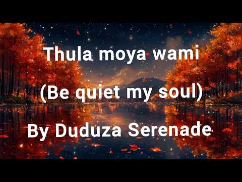 Thula moya wam by Duduza Serenade (Be quiet my soul) || English Subtitles 