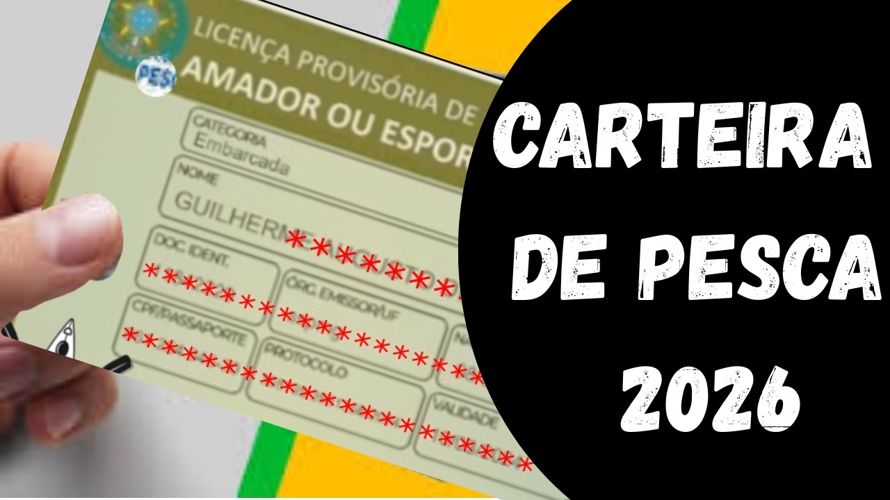 NOVA CARTEIRINHA DE PESCA 2024 (MÉTODO PASSO A PASSO) #pesca