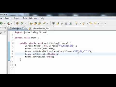 Java Game Tutorial 1 Setting Up