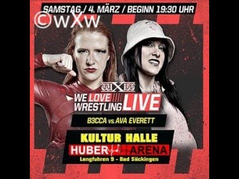 B3CCA vs Ava Everett / Singles Match / wXw We Love Wrestling in Bad Säckingen 2023 / WWE 2K22