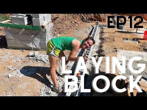Laying Our Block Crawlspace Foundation | Building Our Dream Home EP12
