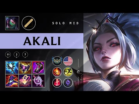 Akali Mid vs Pantheon - NA Challenger Patch 25.23