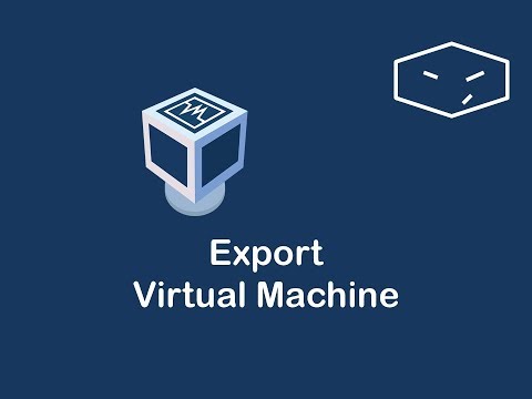 export virtual machine in virtualbox