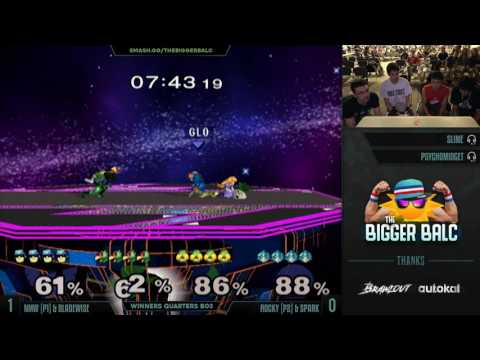The Bigger Balc - NMW & Bladewise vs. Rocky & Spark - SSBM Winners Quarters - Smash Melee
