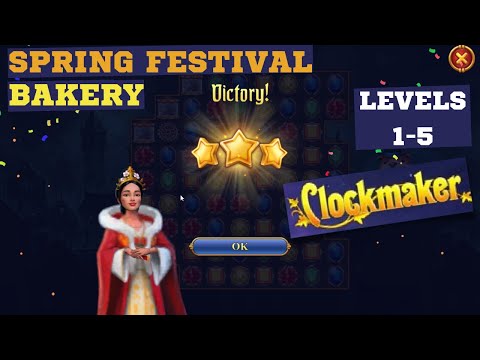 How to play Clockmaker Event Spring Festival Bakery levels 1-5