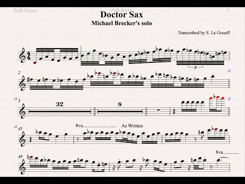 Michael Brecker solo on Doctor Sax