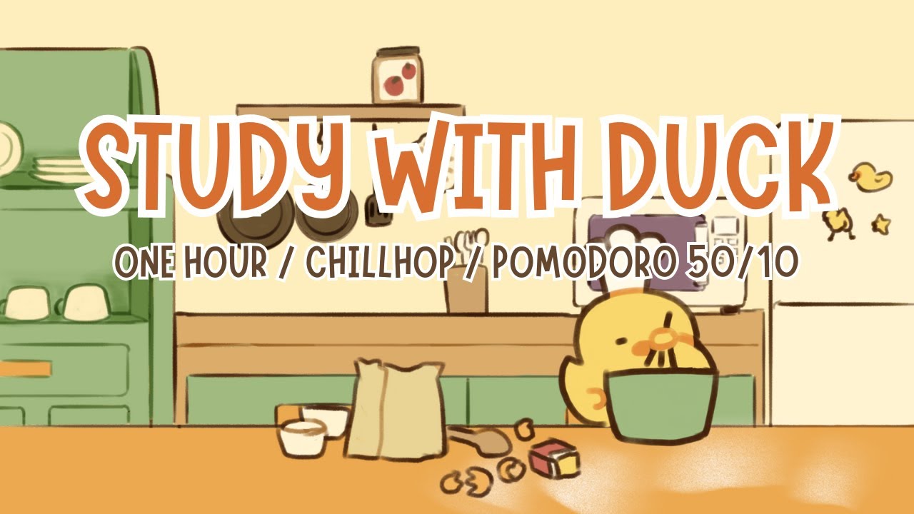 Baking Cookies with Duck | CHILLHOP LOFI | POMODORO TIMER 50/10 | FOR WORKING/STUDYING