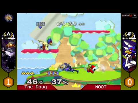 Phoenix Fire: Melee Grand Finals - TheDoug (Peach, Sheik) vs. NOOT (Falco, Fox)