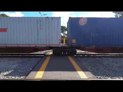 Huge 4 Locomotive SCT Freight Train smashes the peaceful day