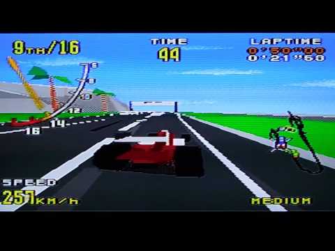 Virtua Racing on the Sega Genesis (Medium track)
