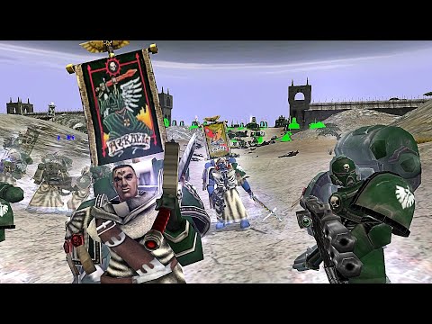 Dark Angels & Imperial Fists vs Tyranids: Dawn of War - Unification mod Survival | Warhammer 40k