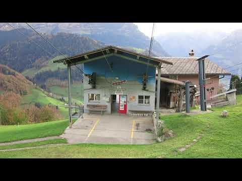 Eierschwand - Ruogig Luftseilbahn Talfahrt 2022 Seilbahn téléphérique cable car