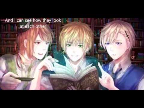 Hetalia Magic trio multilanguage Can you feel the love AMV