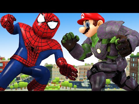 Good Nick Transform Spider Man vs Team Giant Mario Rescue Son Nick - Scary Teacher 3D Happy Ending