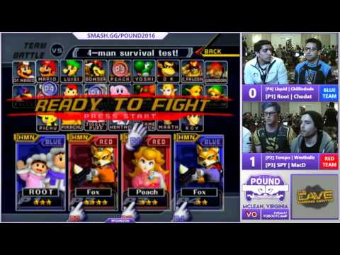 Pound 2016 Doubles - Tempo | Westballz & Spy | MacD Vs Root | Chu & Liquid' Chillin - WQ - Melee
