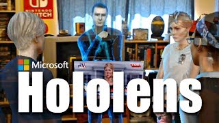 Microsoft's Augmented Reality (AR) HOLOLENS headset is AMAZING!