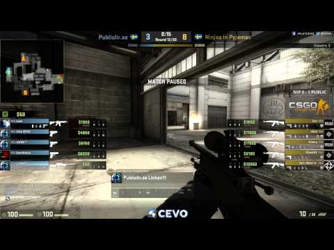Ninjas in Pyjamas vs Publiclir.se Game 2 (CEVO-P CS:GO Season 7) - Helium & Metuz