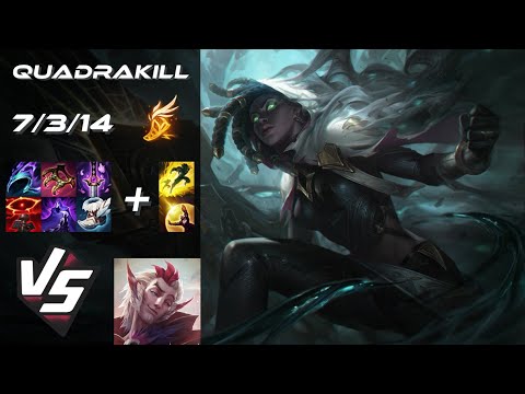 SUPPORT Senna vs Rakan [QUADRAKILL] - EU Challenger Patch 14.11