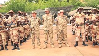 preview picture of video 'EUTM Mali - Cérémonie de fin de formation du bataillon Elou'