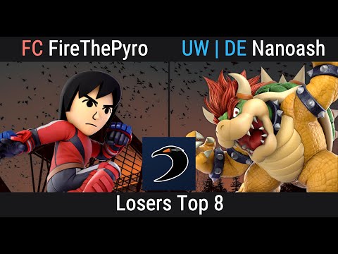 FC | FireThePyro (Mii Brawler) VS UW | DE | Nanoash (Bowser) | Crow's Nest #1 - SSBU Losers Top 8