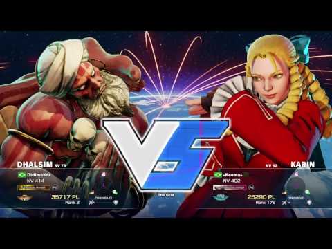 SFV - DidimoKof (Dhalsim) VS -Keoma- (Karin) RANKED MATCHES (Season 2)