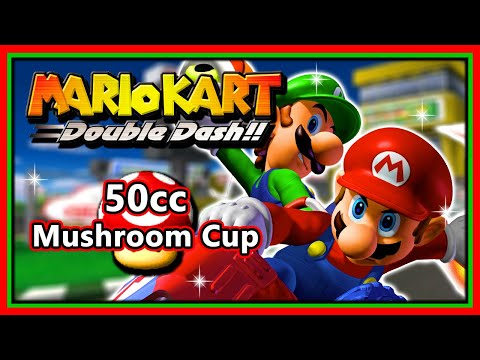 Mario Kart: Double Dash!! Walkthrough - Intro & 50cc Mushroom Cup (HD)