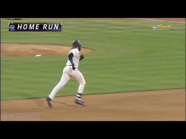 Blackmon hits a walk-off two-run homer and the Rockies celebrate, a breakdown