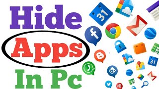 Apps hide kaise kare computer me 2020,how to hide pc apps in hindi