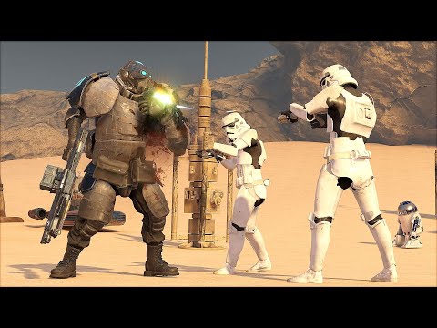 Combine vs Stormtroopers - HALF LIFE ALYX NPC Wars