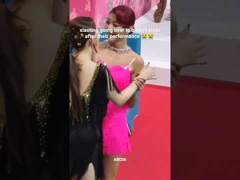 xiaoting going over to billlie’s tsuki after their performance 😭😭 #isac2022 #isac