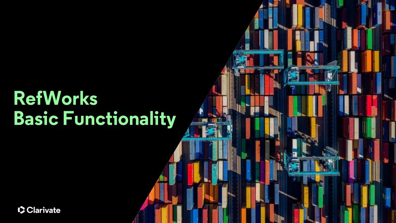 RefWorks Basic Functionality