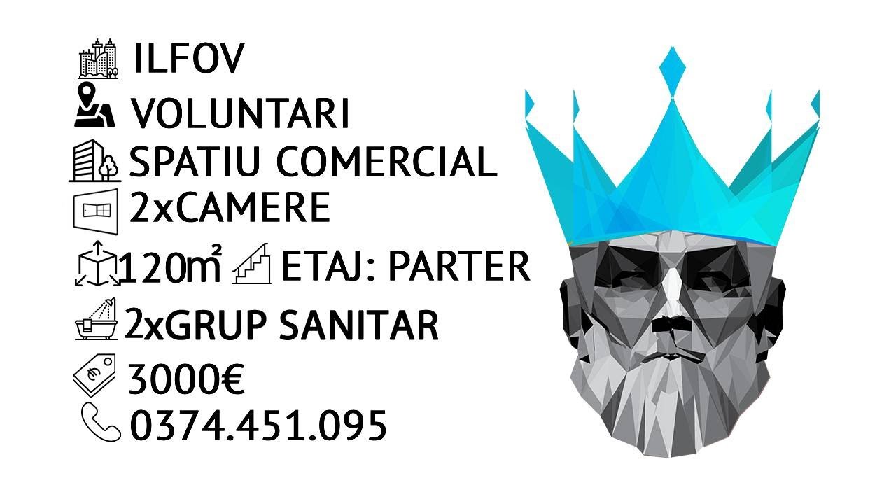 Tur video Spatiu Comercial Voluntari 120 Mp Vitrina 8 ML 