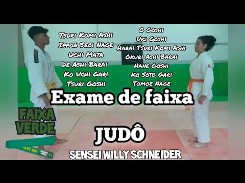 Exame de faixa de JUDÔ para faixa VERDE (Sensei Willy Schneider)