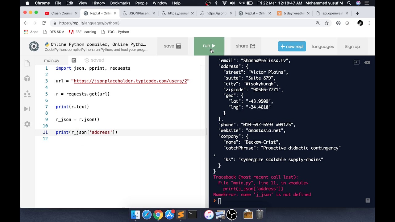 Creating Weather Forecast App using Python | yusy4code