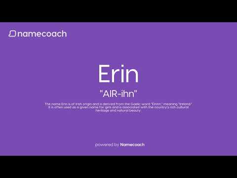 How to Pronounce Erin