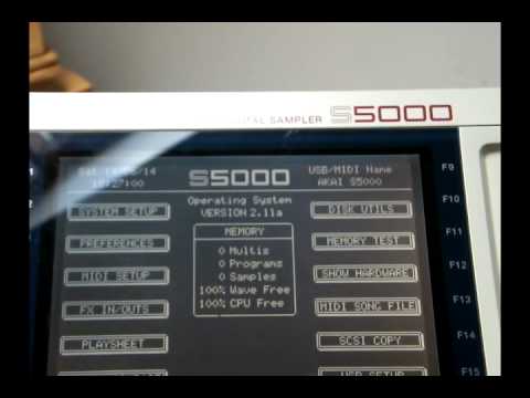 Akai S5000 Midi Stereo Digital Hardware Sampler + 128MB RAM + USB interface
