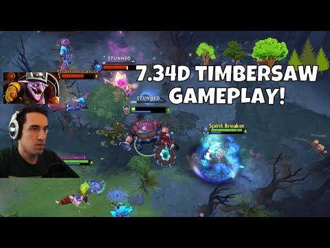 First Dota game after 3 Months (o.O) Dota 2 7.34d Patch Timbersaw Offlane Gameplay!