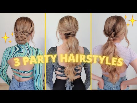 Coiffure soirée cheveux longs ♡ Quick party hairstyles for long hair #SHORT