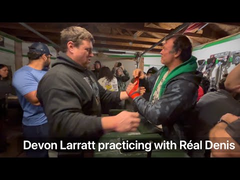 Devon Larratt practicing with a REAL monster 