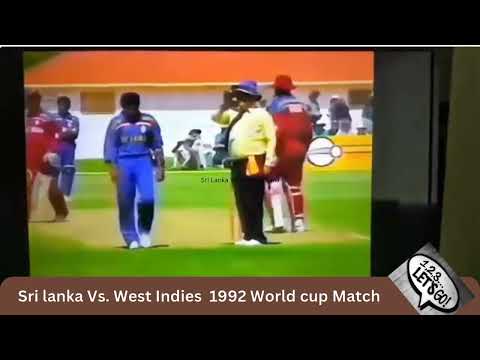 Sri Lanka vs West Indies | 1992 Cricket World Cup Full Match Highlights | WI vs SL 1992