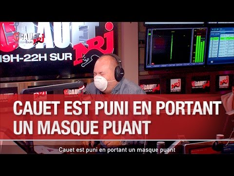 Cauet est puni en portant un masque puant - C’Cauet sur NRJ